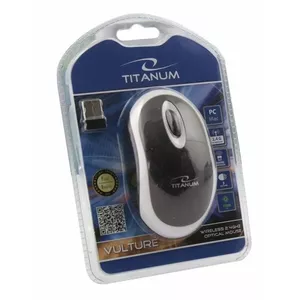 Беспроводная оптическая мышь Titanum Vulture TM116W — 1000 DPI, чёрная