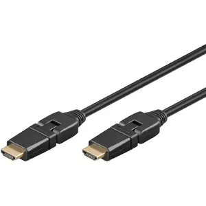 Кабель HDMI Goobay 1.5м Тип A Мужской к Мужскому 18 Гбит/с Черный