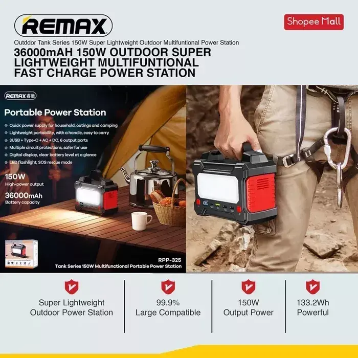 Portable Power Bank Remax RPP-325 RPP-325 Photo 8