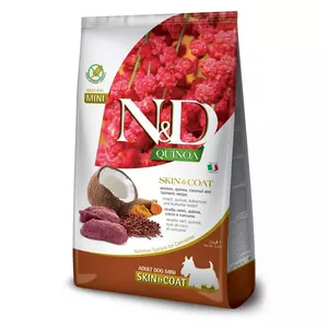 Dry dog food Farmina N&D Quinoa Adult Venison Grain Free Mini 2.5 kg — for small adult dogs, 23% protein, 12% fat