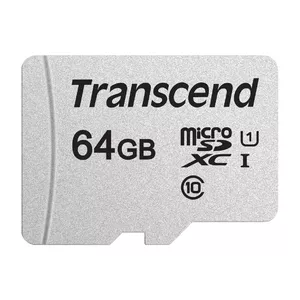 Flash Memory Transcend 64GB MicroSDXC SDHC 300S