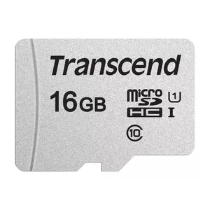 Flash Memory Transcend 16GB MicroSDHC SD Card TS16GUSD300S