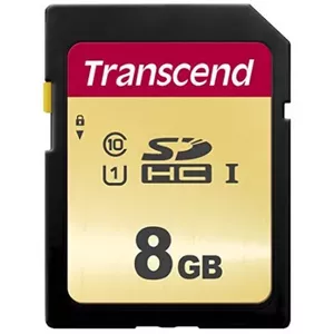 Flash Memory Transcend 8GB SDHC Class 10 TS8GSDC500S