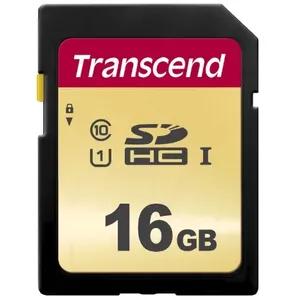 Flash Memory Transcend 16GB SDHC UHS-I 500S
