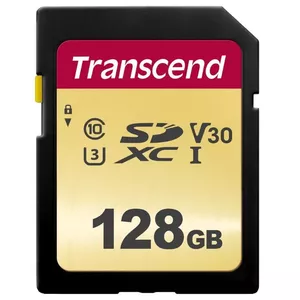 Zibatmiņa Transcend 128GB SDXC UHS-I 500S