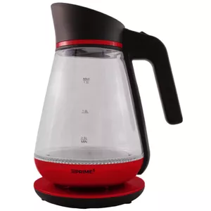 Electric kettle PRIME3 1.5 L 2200 W Red Transparent