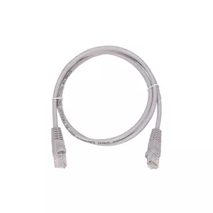 LAN vads Extralink Cat5e UTP 1 m, RJ-45 — RJ-45, pelēks