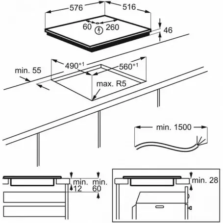 Induction hob EIT 60443X Photo 2