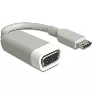 Адаптер видео кабеля DeLOCK 65471 mini HDMI на VGA 0.015 м белый