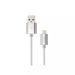 Кабель NATEC USB Micro-B — USB Type-A Natec Prati NKA-1211 1 м нейлон серебристый