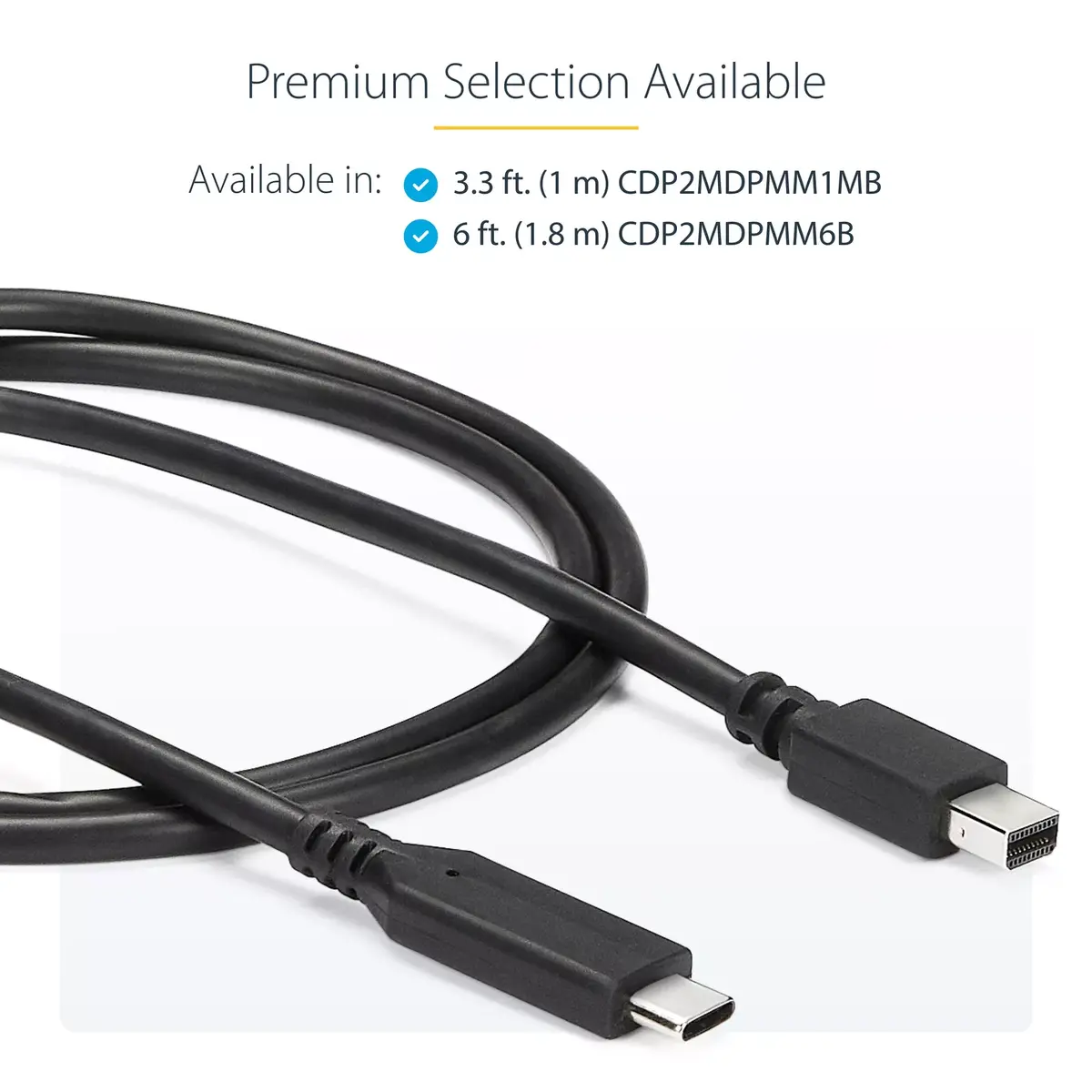 USB-C uz Mini DisplayPort kabelis StarTech CDP2MDPMM1MB Photo 10