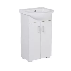 Раковина с тумбой DEFTRANS MINT D50 White — комплект с умывальником, модель 190-D-05009+1120