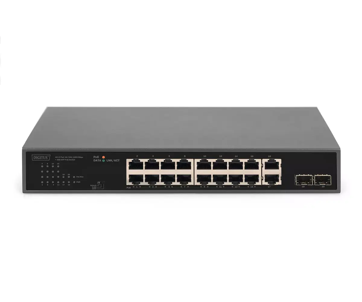 Digitus 16-Port Gigabit PoE Network Switch Photo 3