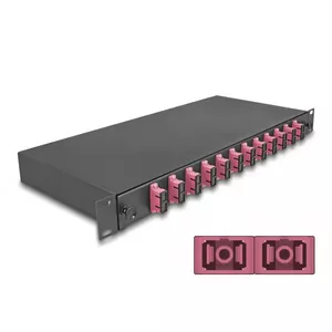 Fibre optic splice enclosure DeLOCK 67008 Black Metal 482x220x44mm
