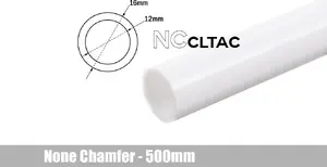 Жесткая трубка Crystal Link 16/14 мм 500 мм белая — BitsPower BP-NCCLT16ACWH-L500