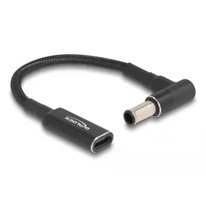 DeLOCK Адаптер кабель USB Type-C female к Sony 6.0 x 4.3 mm male 90° 15 см