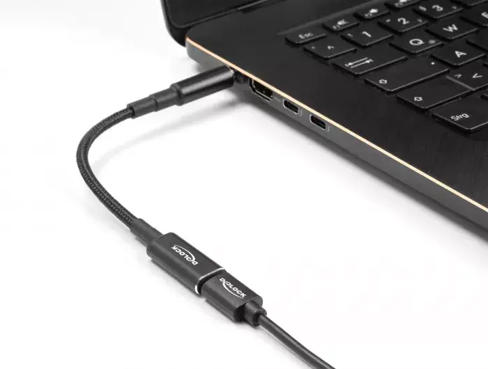 DeLOCK Adaptera kabelis USB Type-C female uz Samsung 5.5 x 3.0 mm male Photo 2
