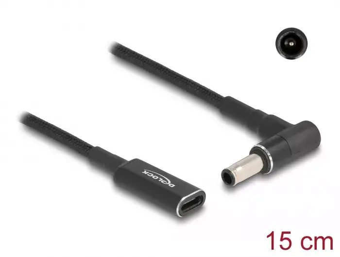 DeLOCK Adaptera kabelis USB Type-C female uz Samsung 5.5 x 3.0 mm male Photo 3