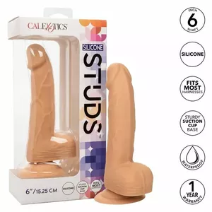 Дилдо CALEXOTICS Силиконовые шипы 15.24 см Кожа