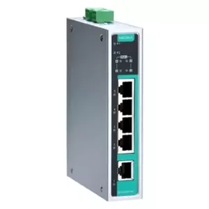 Коммутатор MOXA EDS-G205A-4POE-T Неуправляемый Gigabit Ethernet 5 портов (4 PoE) 4U алюминий