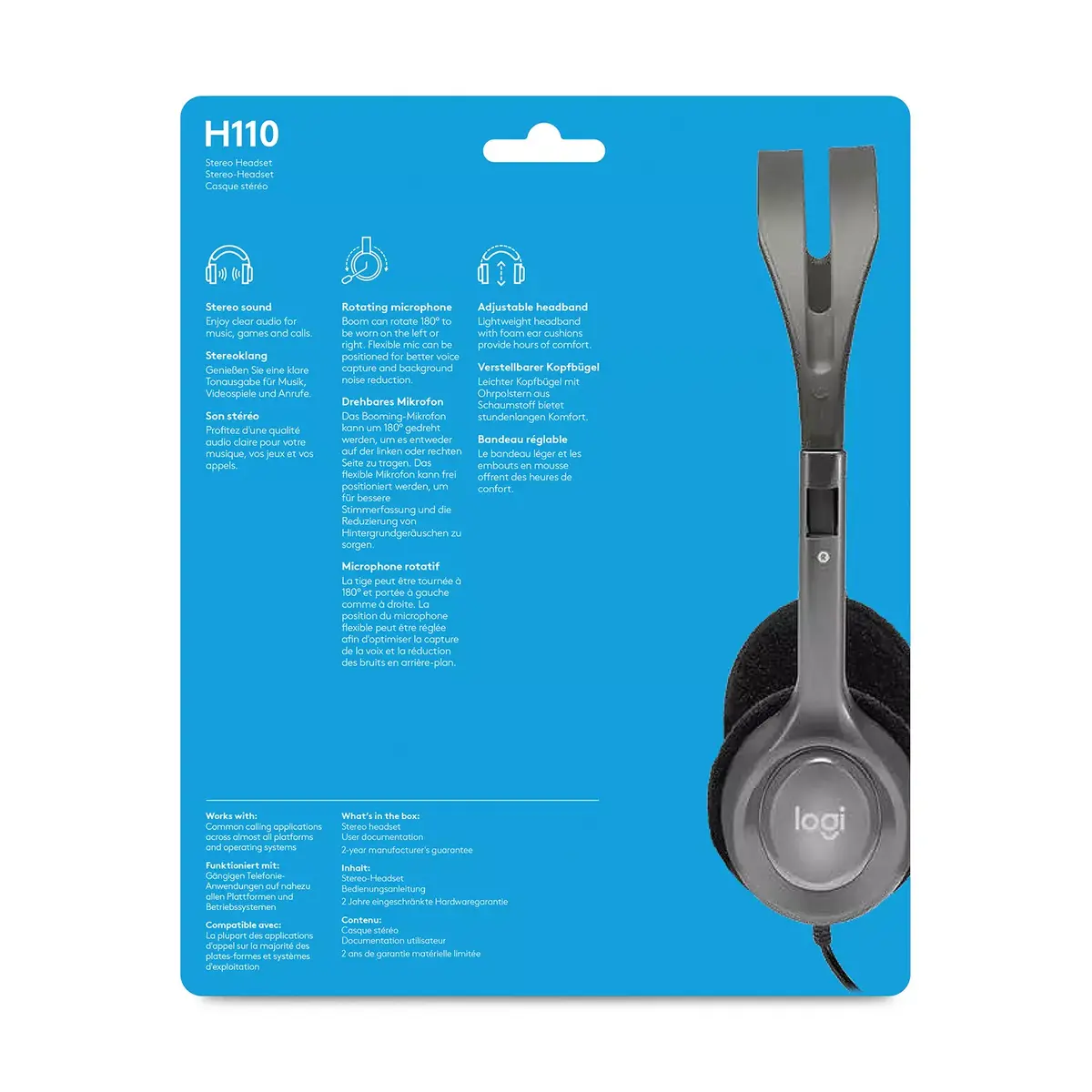 Наушники Logitech LGT-H110 Photo 8