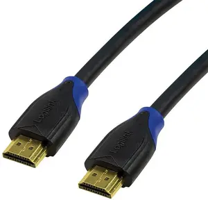 LogiLink CH0062 HDMI Kabelis 2 m HDMI Type A vīrietis pret HDMI Type A vīrietis HDMI 2.0 4K UHD melns Zeltīti kontakti