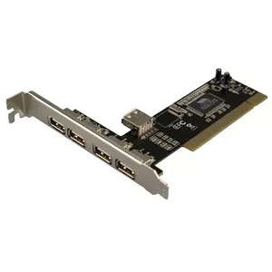 USB 2.0 PCI Card LOGILINK PC0028 — 4 external + 1 internal USB 2.0 ports, VIA VT6212L chipset