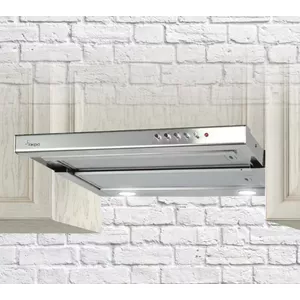Built-under extractor hood AKPO WK-7 Light — 600 mm, stainless steel, ducted/recirculating, max 289 m³/h, 132 W motor