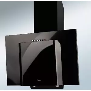 Wall-mounted extractor AKPO WK-4 Java Eco — 600 mm, 407 m³/h, 3 speeds, 61 dB, black tempered glass