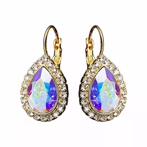 Auskari "Debesu Piliens (Aurore Boreale)" ar Swarovski™ kristāliem