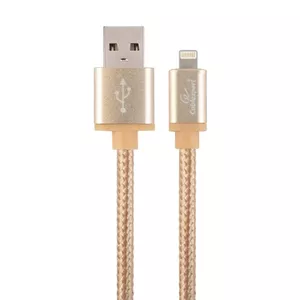 Lightning kabelis Cablexpert CCB-MUSB2B-AMLM-6-G 1.8 m Zelta