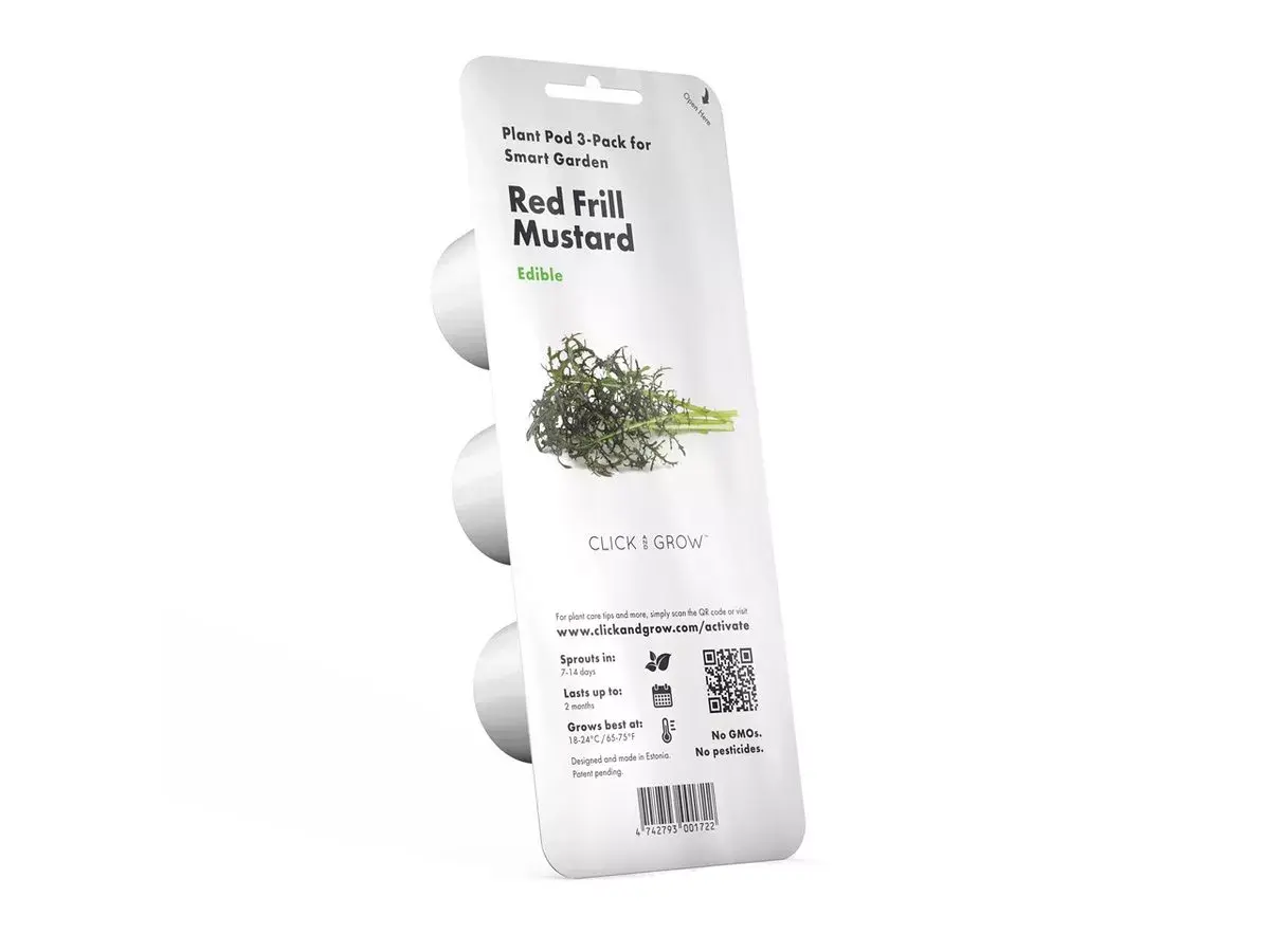 Starter kit Click & Grow Red Frill Mustard Plant Pods Photo 2