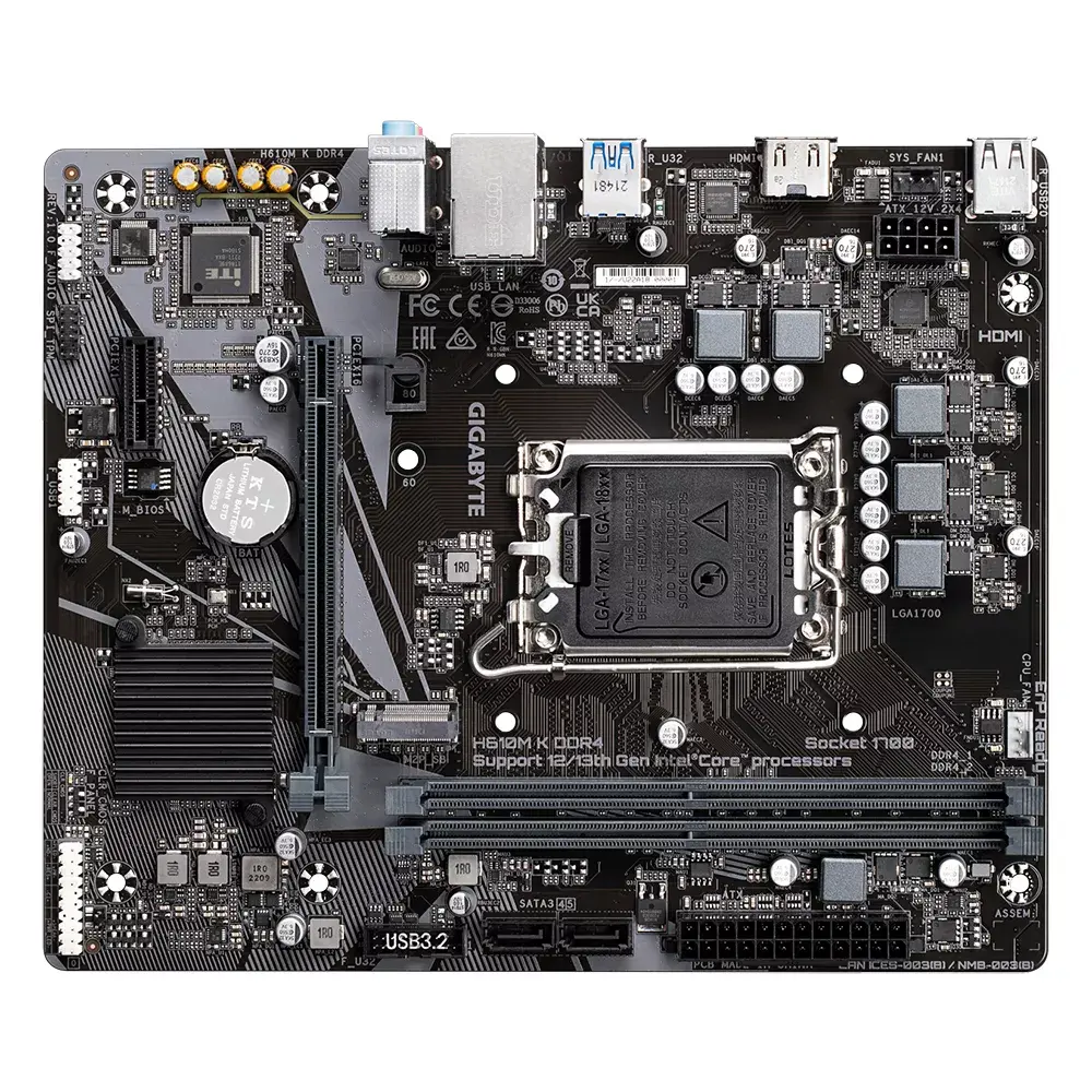 Pamatplate Gigabyte H610M K DDR4, H610M K DDR4 Photo 5