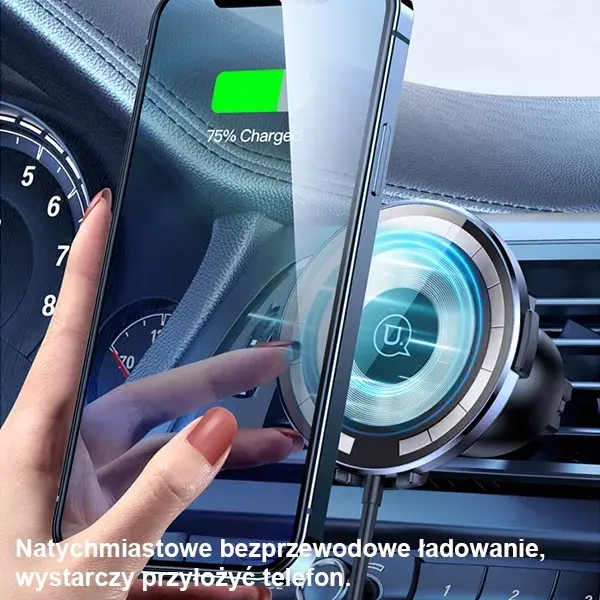 usams Magnētiskais autodraivera tālruņa turētājs US-CD164 15W Photo 11
