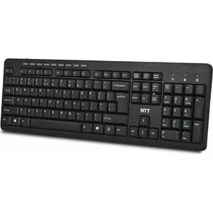Wired USB Keyboard NTT System NTT-KB-UM-106 — Black, 106 keys