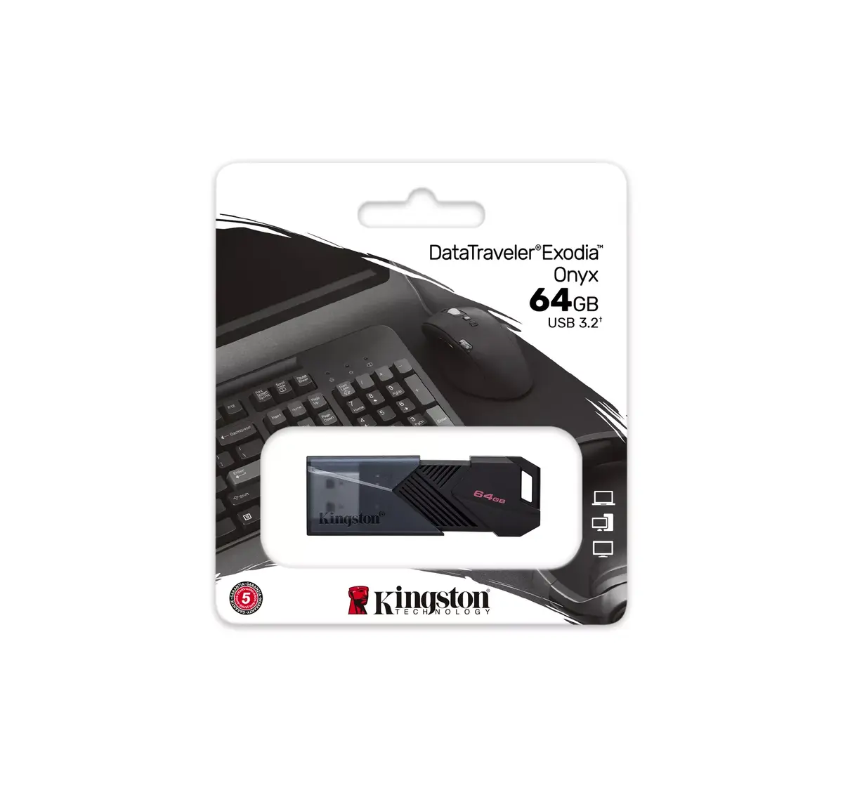 USB Flash Drive Kingston 64GB Exodia Onyx Photo 6