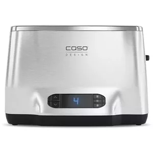 Caso Inox² 2 slice(s) 1050 W Black, Stainless steel