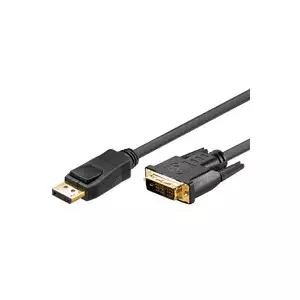 Goobay 2m DP/DVI DisplayPort Cable Gold Plated Connectors