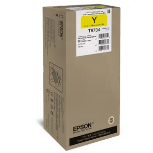 Epson Yellow XL tintes padeves bloks C13T973400 oriģinālais pigmenta dzeltenās krāsas kasetne WorkForce Pro WF-C869R printeriem ar 22000 lappušu resursetu un 192.4 ml tilpumu