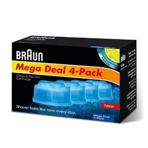 Картриджи с очищающей жидкостью BRAUN CCR3+1 для станков Clean&Renew