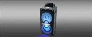 Portable speaker Muse M-1920 DJ — 300 W RMS, AC powered, 3.5 mm input, 256×287×534 mm, 7 kg, black