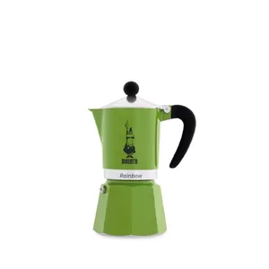 Moka pot Bialetti 3 cups Rainbow Black Green
