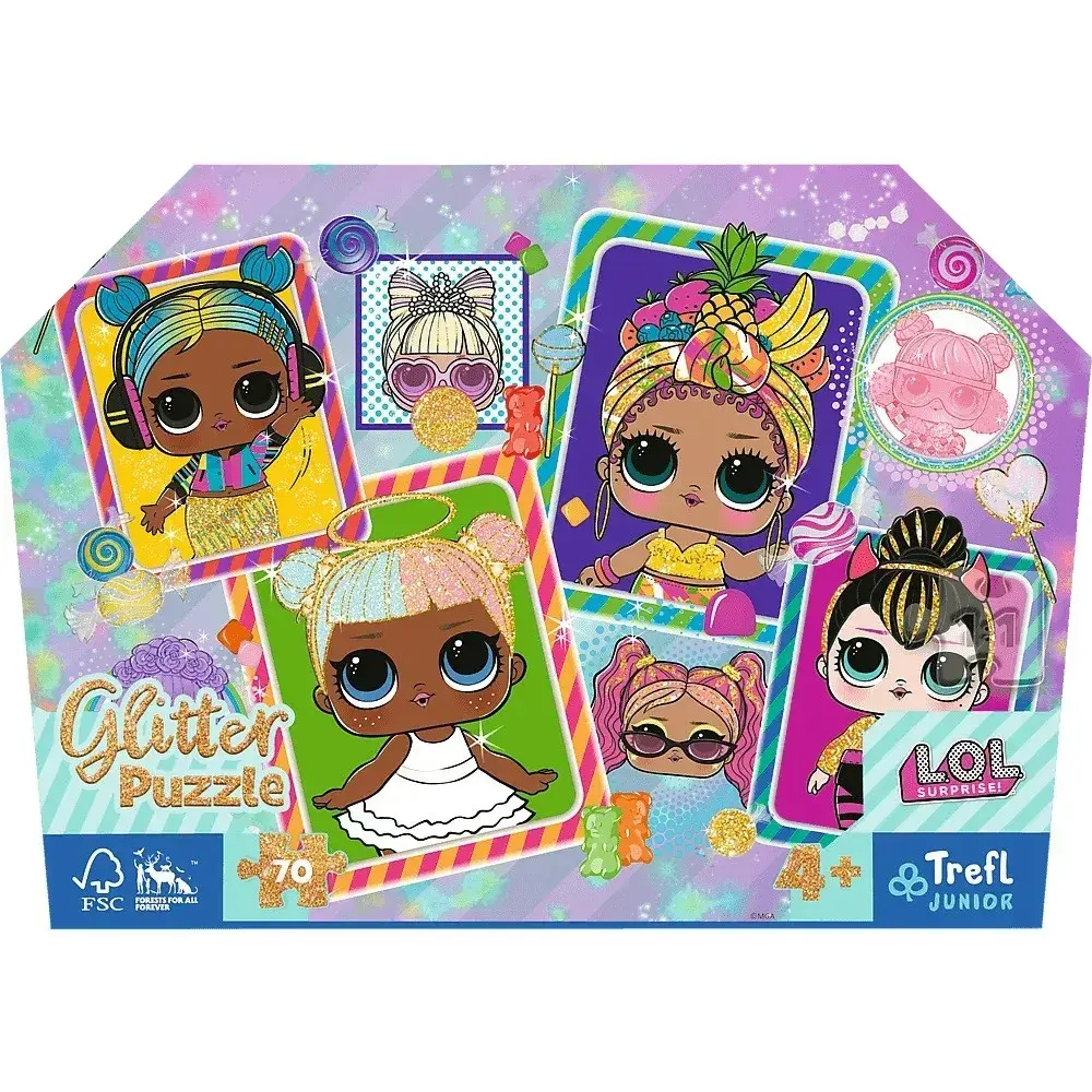 TREFL пазл 70 элементов — Colorful L.O.L. dolls Photo 3
