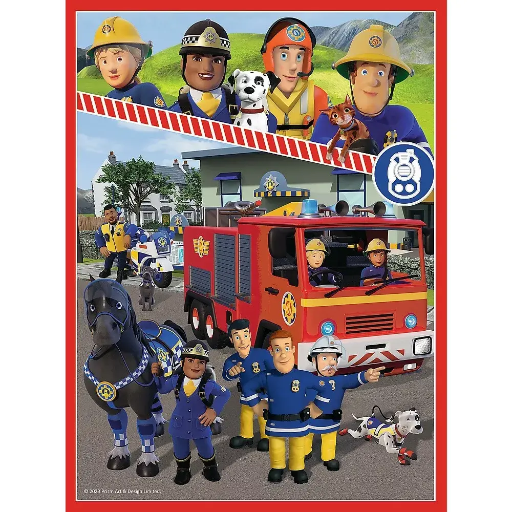 TREFL Puzzle 2w1 memos Fireman Sam Team Photo 2