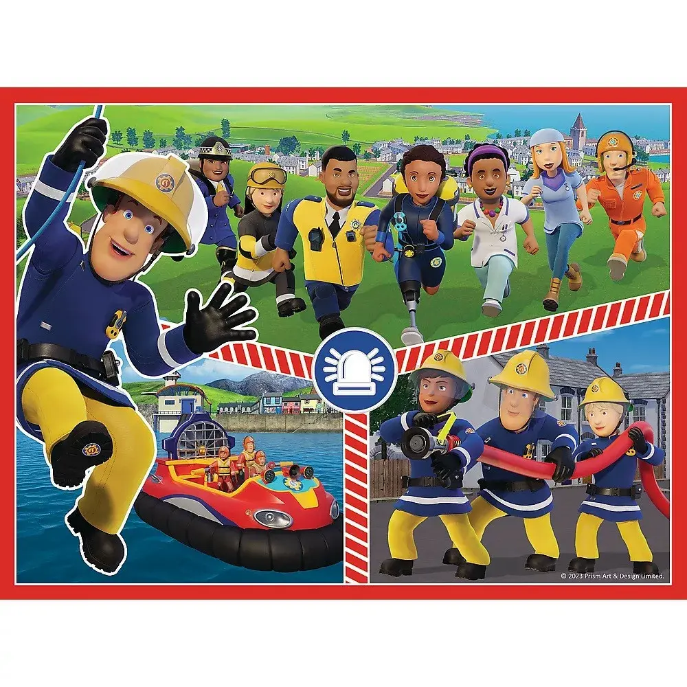 TREFL Puzzle 2w1 memos Fireman Sam Team Photo 3