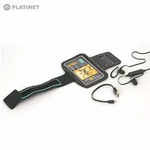 Platinet PM1075B 2in1 Bluetooth 4.2 sporta stereo austiņas ar mikrofonu, tālvadības pulti un viedtālruņa rokas somiņu