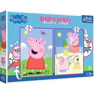Puzle TREFL Peppa Pig Baby Maxi Peppa's Good Day — 10 detaļas, 2+ gadi