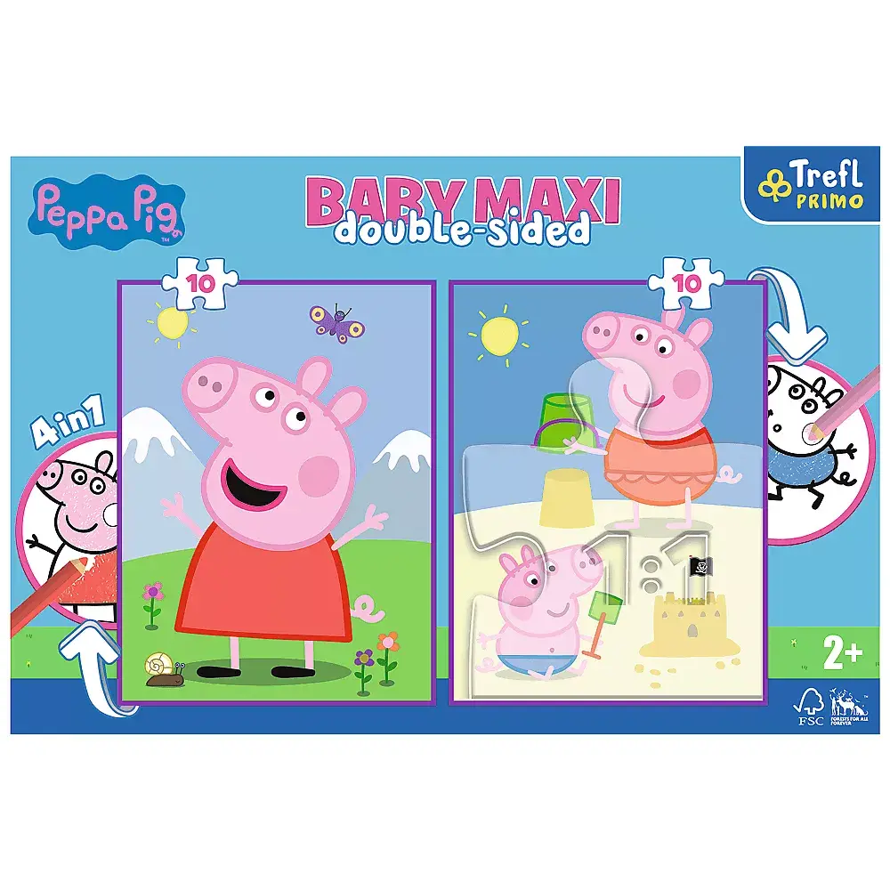 TREFL Puzle Peppa Pig Baby Maxi — 10 gab. Photo 2