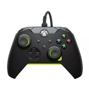 Wired PDP gamepad Electric Black for Xbox Series X|S, Xbox One and Windows — USB-C, 2.43 m cable, D-pad, Menu/Share/View buttons