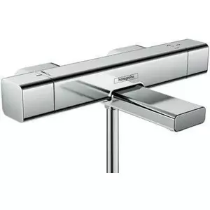 Термостатический смеситель Hansgrohe Ecostat E 15774000 — хром, настенное управление для душа/ванны
